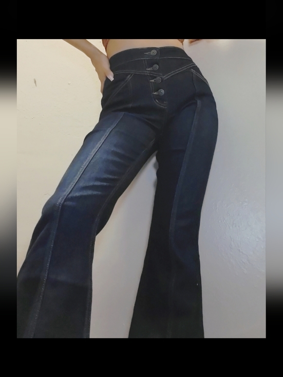 Idyllwind Denim - Idyllwind Blue Denim Button Fly Jeans Bootcut High Rise